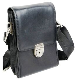 Придбати Невелика чоловіча сумка, барсетка зі шкіри Giorgio Ferretti чорна, image , характеристики, відгуки