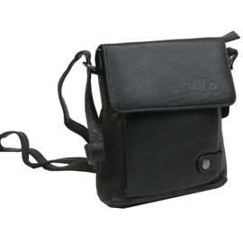 Купить Небольшая кожаная сумка Always Wild 012NDM черная, фото , характеристики, отзывы