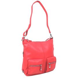 Купить Жіноча шкіряна сумка-рюкзак-трасформер Giorgio Ferretti коралова, фото , характеристики, отзывы