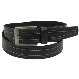 Купить - Мужской кожаный ремень под джинсы Skipper 1092-38 черный 3,8 см, фото , характеристики, отзывы