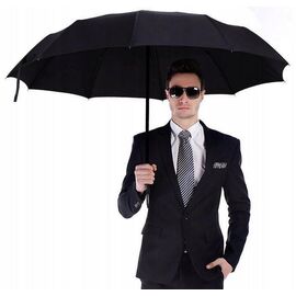 Купить Чоловіча складана парасолька повний автомат з антивітер Malatec чорний, фото , характеристики, отзывы