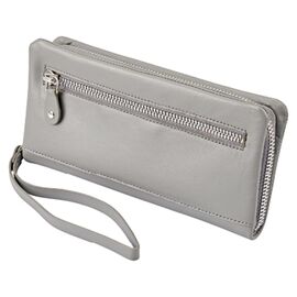 Придбати УЦІНКА! Жіночий гаманець портмоне, клатч із натуральної шкіри Boccaccio сірий, image , характеристики, відгуки