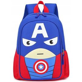 Придбати Дитячий рюкзак для дошкільника Капітан Америка синій, image , характеристики, відгуки
