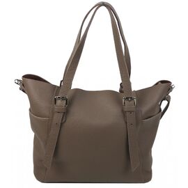Купить - Жіноча шкіряна сумка з двома ручками Borsacomoda бежева, фото , характеристики, отзывы