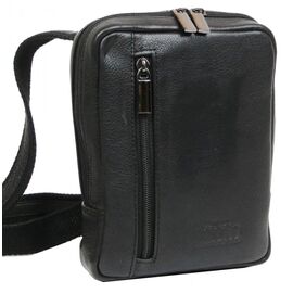 Купить - Небольшая наплечная кожаная сумка Always Wild 778NDM черная, фото , характеристики, отзывы