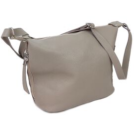 Купить - Шкіряна жіноча сумка через плече Borsacomoda, Україна світло-сіра 809.018, фото , характеристики, отзывы