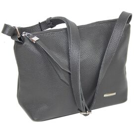 Купить - Жіноча шкіряна сумка через плече Borsacomoda сіра 810.021, фото , характеристики, отзывы