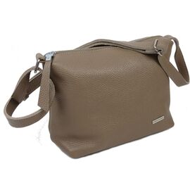 Купить - Жіноча шкіряна наплічна сумка на ремені Borsacomoda бежева 810.035, фото , характеристики, отзывы