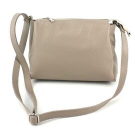 Купить - Невелика жіноча шкіряна сумка Borsacomoda бежева, фото , характеристики, отзывы
