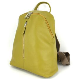 Придбати Шкіряний жіночий рюкзак Borsacomoda 14 л жовтий 841.015, image , характеристики, відгуки
