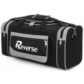 Купить - Дорожня сумка середнього розміру з кордури 58L Reverse чорна із сірим, фото , характеристики, отзывы