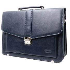 Придбати Чоловічий портфель Verto із еко шкіри синій, image , характеристики, відгуки