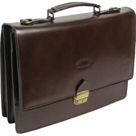 Купить - Мужской портфель из натуральной кожи Rovicky AWR-2-2 коричневый, фото , характеристики, отзывы