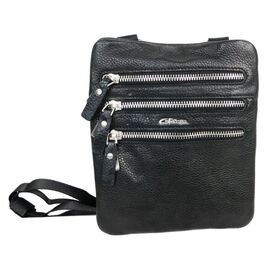 Придбати Невелика чоловіча сумка шкіряна на ремені Giorgio Ferretti B8766-39 чорна, image , характеристики, відгуки