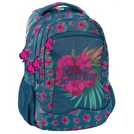 Купить - Яркий молодежный рюкзак на 3 отделения 25L Paso Barbie Flowers BAI-2808 синий, фото , характеристики, отзывы
