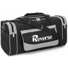 Купить Середня дорожня сумка з кордури 45L Reverse чорна із сірим, фото , характеристики, отзывы