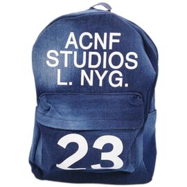 Купить - Молодіжний джинсовий рюкзак ACNF Studios синій, фото , характеристики, отзывы