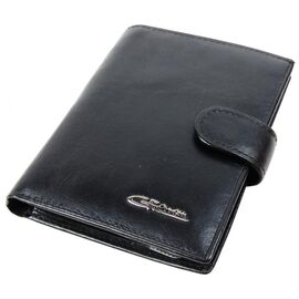 Купить Вертикальне чоловіче шкіряне портмоне із застібкою Giorgio Ferretti чорне, фото , характеристики, отзывы
