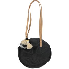 Купить Екологічна солом'яна жіноча плетена сумка Esmara чорна, фото , характеристики, отзывы