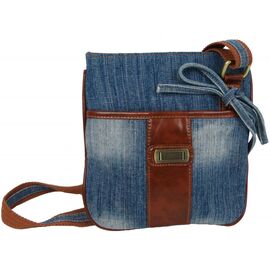 Придбати Наплічна джинсова сумка Fashion jeans bag синя, image , характеристики, відгуки