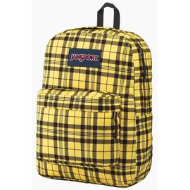 Купить Яскравий міський рюкзак 25L Jansport Superbreak жовтий в клітинку, фото , характеристики, отзывы