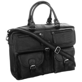 Купить Мужская кожаная сумка с отделом для ноутбука 14 дюймов Always Wild черная LAP146NDM, фото , характеристики, отзывы