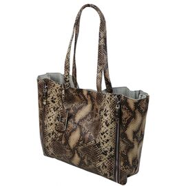 Купить Жіноча шкіряна сумка під рептилію Giorgio Ferretti коричнева, фото , характеристики, отзывы