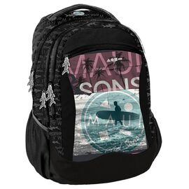 Купить - Молодежный городской рюкзак 25L Paso Maui and Sons MAUF-2808 черный, фото , характеристики, отзывы