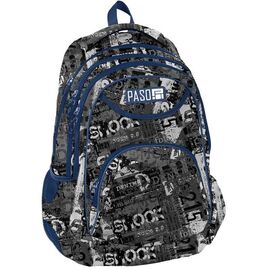 Придбати - Рюкзак молодіжний PASO, Польща 19L сірий із синім, image , характеристики, відгуки