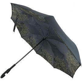 Купить Двошарова механічна парасолька-тростина зворотного складання Ferretti, фото , характеристики, отзывы