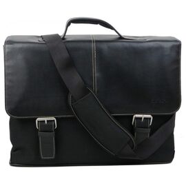 Купить Чоловічий портфель з відділом для ноутбука 15,6 дюйма Monolith чорний, фото , характеристики, отзывы