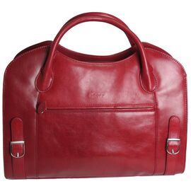 Купить - Жіноча шкіряна ділова сумка, жіночий портфель Sheff червона, фото , характеристики, отзывы