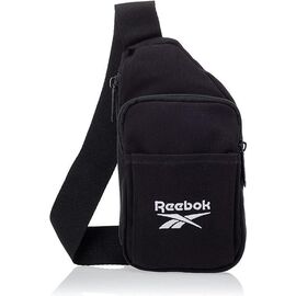 Купить Коттонова нагрудна сумка, слінг Reebok Classic Foundation чорна, фото , характеристики, отзывы