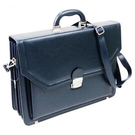 Придбати Чоловічий портфель з еко шкіри AMO синій, image , характеристики, відгуки