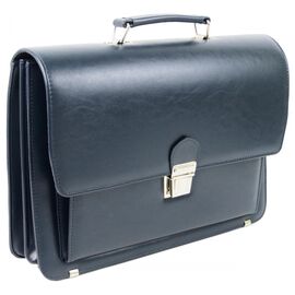 Купить - Деловой портфель из эко кожи AMO Польша SST09 синий, фото , характеристики, отзывы