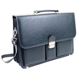 Купить Деловой портфель из эко кожи AMO Польша SST10 синий, фото , характеристики, отзывы