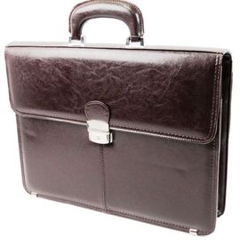 Придбати Чоловічий портфель  з екошкіри JPB,  коричневий, image , характеристики, відгуки