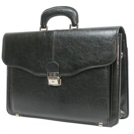 Придбати Чоловічий портфель з екошкіри JPB Польща TE-34 чорний, image , характеристики, відгуки