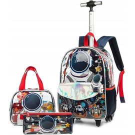 Придбати Шкільний набір із 3 предметів: рюкзак на колесах, сумка, пенал, image , характеристики, відгуки