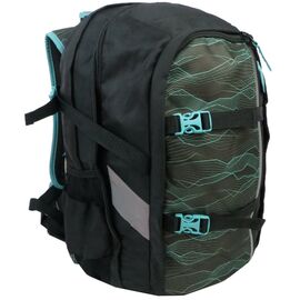 Придбати Городской рюкзак с усиленной спинкой Topmove 22L черный с зеленым, image , характеристики, відгуки