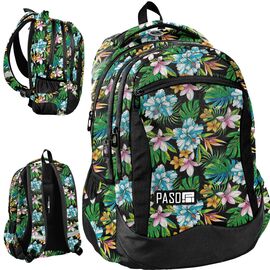 Придбати Яскравий жіночий рюкзак 25L Paso Flowers PPLH19-2808, image , характеристики, відгуки