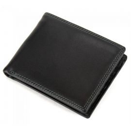 Купить Кожаное мужское портмоне Tiding Bag черный, фото , характеристики, отзывы