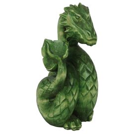 Купить Статуетка ручної роботи зелений дерев'яний дракон символ 2024 року, фото , характеристики, отзывы