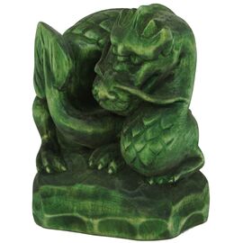 Купить Статуетка ручної роботи зелений деревний дракон символ 2024 року, фото , характеристики, отзывы
