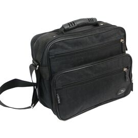 Купить - Прочная сумка мужская из жатки Wallaby 2407 black, фото , характеристики, отзывы