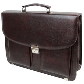 Купить - Мужской портфель из эко кожи Exclusive, Украина 722900 коричневый, фото , характеристики, отзывы