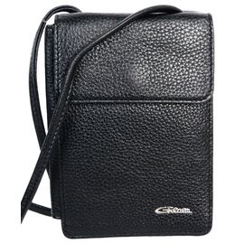 Купить - Небольшая мужская кожаная сумка через плечо Giorgio Ferretti Ef061 Black черная, фото , характеристики, отзывы