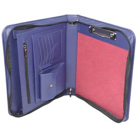 Купить Папка-портфель деловая из искусственной кожи Portfolio синяя, фото , характеристики, отзывы