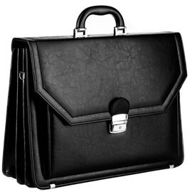 Купить Большой мужской портфель из эко кожи AMO SST01 чёрный, фото , характеристики, отзывы