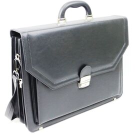 Купить - Большой мужской портфель из эко кожи AMO SST01 серый, фото , характеристики, отзывы